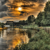 Buy canvas prints of Anderton boat lift Northwich by Mike Janik
