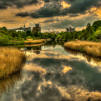 Buy canvas prints of River Weaver Northwich by Mike Janik