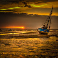 Buy canvas prints of Golden Sunset by Mike Janik