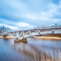 Buy canvas prints of Dutton Horse Bridge River Weaver by Mike Janik