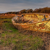 Buy canvas prints of Emba Abandoned Boat by Mike Janik