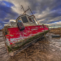 Buy canvas prints of The Red Boat by Mike Janik