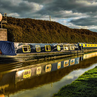 Buy canvas prints of Golden Canal by Mike Janik
