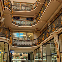Buy canvas prints of Barton Arcade Manchester by Mike Janik