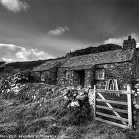 Buy canvas prints of Welsh Cottage by Mark Robson
