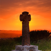 Buy canvas prints of Celtic Cross by Mark Robson