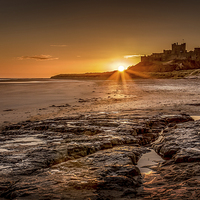 Buy canvas prints of Bamburgh Sunrise by Brian Smith