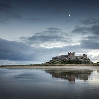 Buy canvas prints of Bamburgh Castle Reflections by Brian Smith