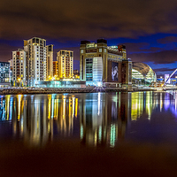 Buy canvas prints of River Tyne at Night by Brian Smith