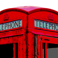 Buy canvas prints of Nostalgic Red Telephone Box by Jane Braat