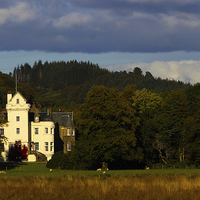 Buy canvas prints of  Castle Lachlan in Strathlachlan by Jane Braat