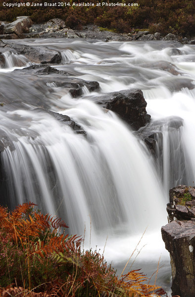  Glen Coe Waterfalls (portrait) Picture Board by Jane Braat