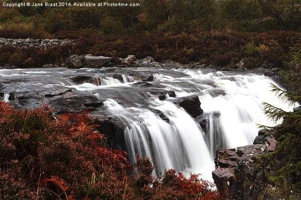  Glen Coe Waterfalls Picture Board by Jane Braat