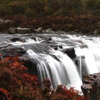 Buy canvas prints of  Glen Coe Waterfalls by Jane Braat