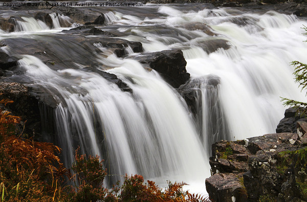  Powerful waterfall in Glen Coe Picture Board by Jane Braat