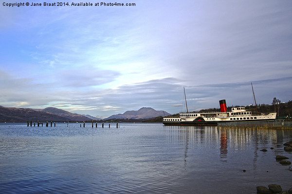 The Maid of the Loch on Loch Lomond Picture Board by Jane Braat