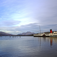 Buy canvas prints of The Maid of the Loch on Loch Lomond by Jane Braat