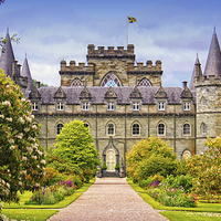 Buy canvas prints of A Fairy Tale Castle in Scotland by Jane Braat