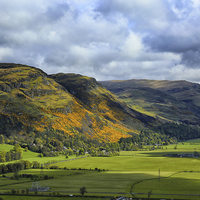 Buy canvas prints of The Ochil Hills in Stirling  by Jane Braat