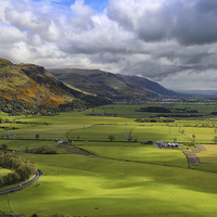 Buy canvas prints of Majestic Views of the Ochil Hills by Jane Braat