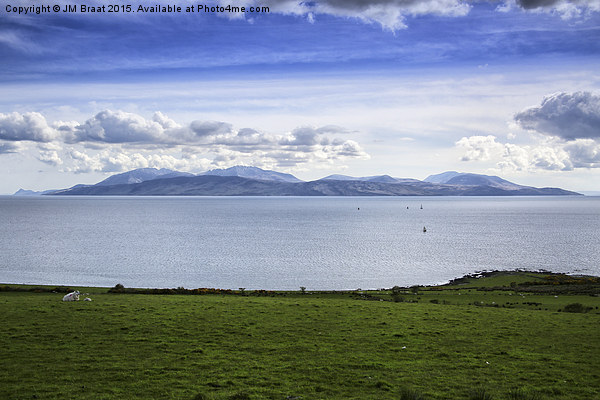 Isle of Arran from Ardlamont  Picture Board by Jane Braat