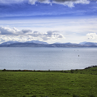 Buy canvas prints of Isle of Arran from Ardlamont  by Jane Braat