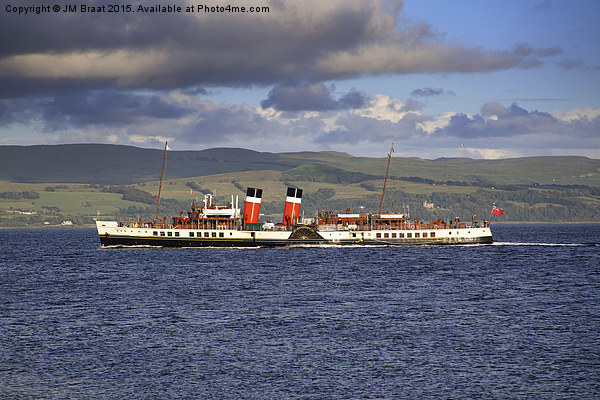 Majestic Paddle Steamer Waverley on the Clyde Picture Board by Jane Braat