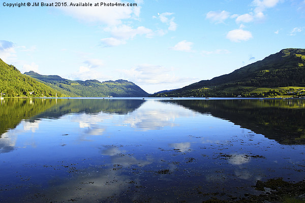 Reflections on Lochgoilhead Picture Board by Jane Braat