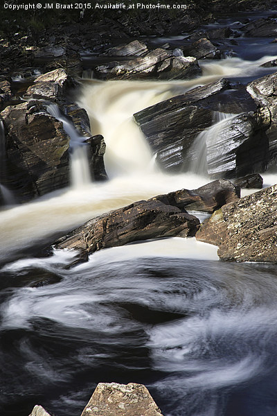 Majestic Waterfall in Glen Orchy Picture Board by Jane Braat