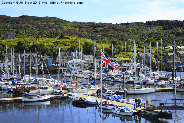 View of Tarbert Harbour Picture Board by Jane Braat