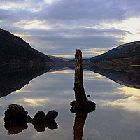 Buy canvas prints of Loch Eck Reflections by Jane Braat