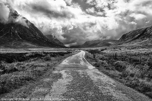 The Path Through Glen Coe  Picture Board by Jane Braat