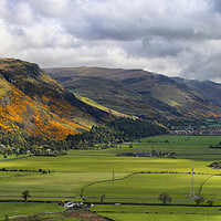 Buy canvas prints of Majestic View of Scotland's Ochil Hills by Jane Braat
