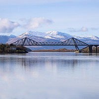 Buy canvas prints of A mesmerizing view of Connel Bridge and Loch Etive by Jane Braat