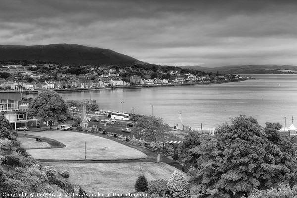 Dunoon from Castle Hill Picture Board by Jane Braat