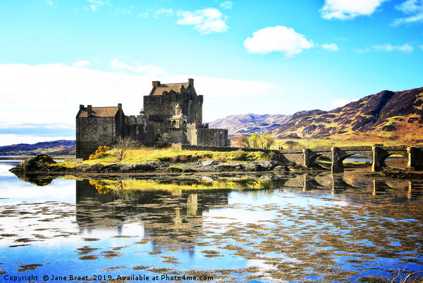 Eilean Donan Castle in the Scottish Highlands Picture Board by Jane Braat