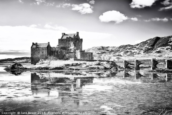 The Majestic Eilean Donan Castle Picture Board by Jane Braat