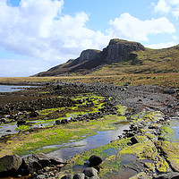 Buy canvas prints of Majestic Views of Staffin Beach by Jane Braat