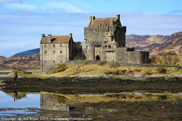 Majestic Eilean Donan Castle in the Scottish Highl Picture Board by Jane Braat