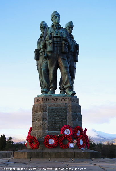 Honouring Allied Troops: The Commando Monument Picture Board by Jane Braat