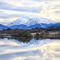 Buy canvas prints of Serene Winter Reflections on Loch Awe by Jane Braat