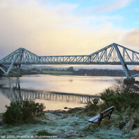 Buy canvas prints of Majestic Winter View of Connel Bridge by Jane Braat