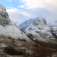 Buy canvas prints of The Majestic Bidean nam Bian Mountains by Jane Braat