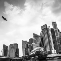 Buy canvas prints of Singapore skyline by Steven Inchmore