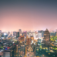 Buy canvas prints of Bangkok City Lights by Steven Inchmore