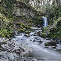 Buy canvas prints of Waterfall in the forrest by Mark  Clair