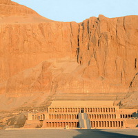 Buy canvas prints of Mortuary Temple of Queen Hatshepsut by Jacqueline Burrell