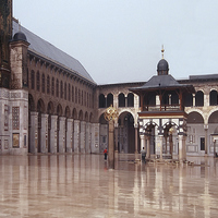 Buy canvas prints of The Umayyad Mosque, Damascus by Jacqueline Burrell