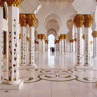 Buy canvas prints of Sheikh Zayed Grand Mosque UAE by Jacqueline Burrell