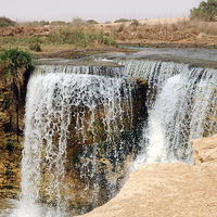 Buy canvas prints of The Only Waterfalls in Egypt by Jacqueline Burrell